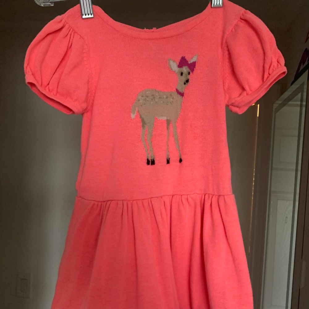 Kids peach/pink sweater dress
